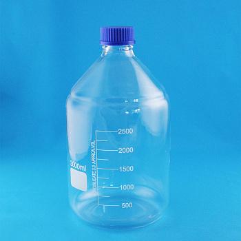 Банка для реактивов 5drops GL45, 3000 мл, стекло Boro 3.3, светлое стекло, с винтовой крышкой, градуированная Банка для реактивов 5drops GL45, 3000 мл, стекло Boro 3.3, светлое стекло, с винтовой крышкой, градуированная