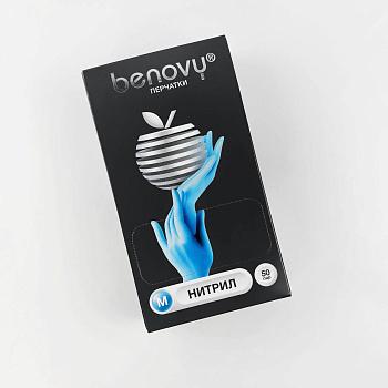 Нитриловые перчатки, размер M, нестерильные, текстурированные на пальцах, 50 пар/упак Нитриловые перчатки, размер M, нестерильные, текстурированные на пальцах, 50 пар/упак