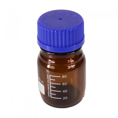 Банка для реактивов, 100 мл, темное стекло, градуированная - В наличии