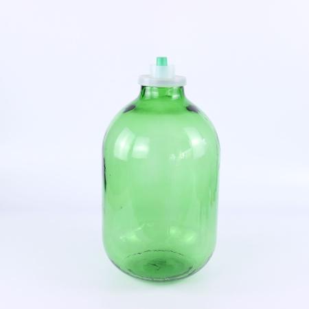 Банка 10 литров винная "Зелёная лоза" с винтовым горлом