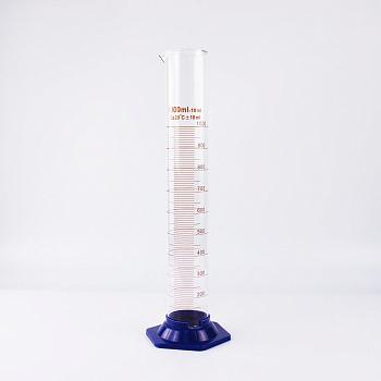 Цилиндр мерный 5drops 3-1000-2, 1000 мл, с пластиковым основанием, с носиком, градуированный