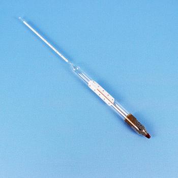 Ареометр для сахара АСТ-2 (5...15%), с термометром, (ГОСТ 18481-81) Ареометр для сахара АСТ-2 (5...15%), с термометром, (ГОСТ 18481-81)