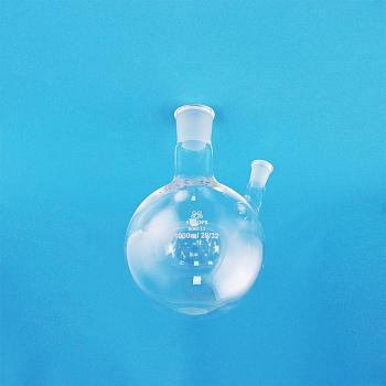 Колба круглодонная двугорлая 5drops КГУ-2-1-1000, на 1000 мл, шлифы 29/32-14/23 Колба круглодонная двугорлая 5drops КГУ-2-1-1000, на 1000 мл, шлифы 29/32-14/23