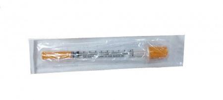 Шприц инсулиновый 1 мл игла 0,33х12мм, упаковка 100 шт - Под заказ