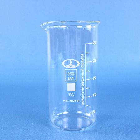 Стакан лабораторный высокий В-1-250, 250 мл, градуированный