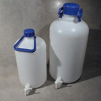 Бутыль с краном Вульфа, ПЭНД, 50000 мл, A.