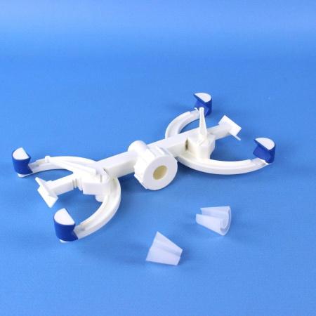 Зажим для бюреток, для 2-ух бюреток, пластик