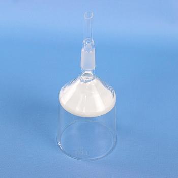 Воронка фильтровальная лабораторная (Шотта), диаметр 70 мм, пор. 40 мкм, шлиф 19/26 Воронка фильтровальная лабораторная (Шотта), диаметр 70 мм, пор. 40 мкм, шлиф 19/26