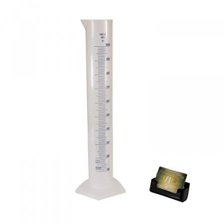 Цилиндр мерный, 1000 мл, полипропилен, синяя шкала