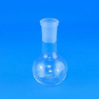 Колба плоскодонная П-1-50, 50 мл, шлиф 14/23 Колба плоскодонная П-1-50, 50 мл, шлиф 14/23