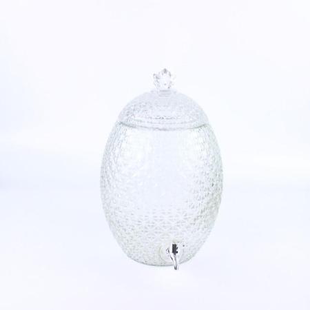 Лимонадница "Амфора" 10 литров, с декорированной граненной крышкой - Под заказ