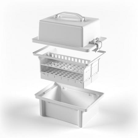 Контейнер для транспортировки пробирок и малогабаритный предметов - Под заказ