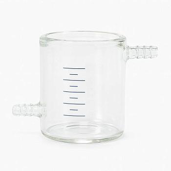 Реакционный стакан 50 мл, с рубашкой, стекло, градуированный Реакционный стакан 50 мл, с рубашкой, стекло, градуированный