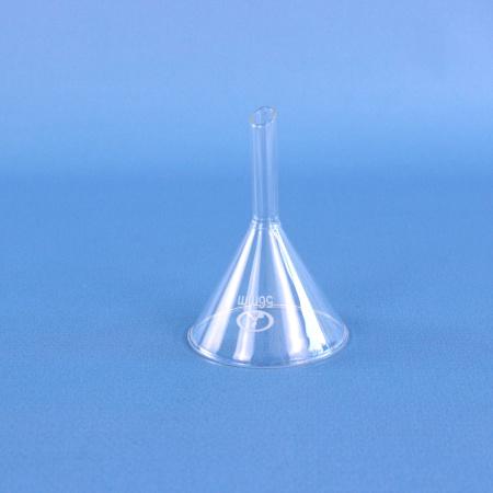 Воронка лабораторная, диаметр 56 мм, стекло, без шлифа