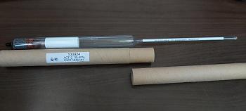 Ареометр для сахара с термометром АСТ-2 (30....40%) без док-ов Ареометр для сахара с термометром АСТ-2 (30....40%) без док-ов