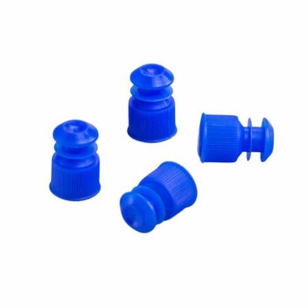 Пробки для пробирок диаметром 16 мм, пэт, голубые, 500 шт/упак - В наличии