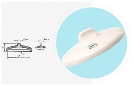 Крышка к тиглю № 5, 59/21 мм, фарфор - В наличии