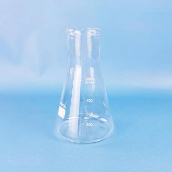Колба коническая (Эрленмейера) 5drops КН-2-500-34, 500 мл, горло 34 мм, стекло Boro 3.3, без шлифа